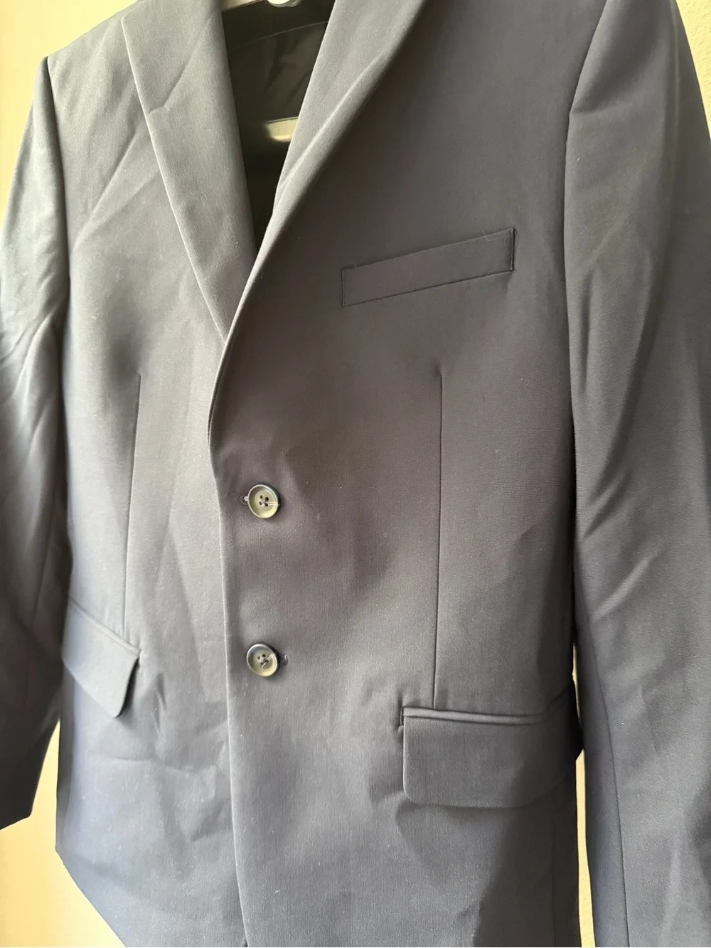 NWOT Kenneth Cole Reaction Navy Blazer - Classic Two-Button Suit Jacket Big Boys